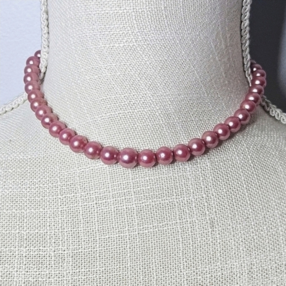 Vintage Marvella Pink Pearl Necklace